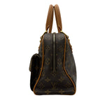 ルイ・ヴィトン LOUIS VUITTON マンハッタンPM M40026 ブラウン モノグラム/レザー レディース ハンドバッグ