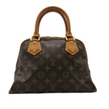 ルイ・ヴィトン LOUIS VUITTON マンハッタンPM M40026 ブラウン モノグラム/レザー レディース ハンドバッグ
