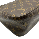ルイ・ヴィトン LOUIS VUITTON ルーピングMM ブラウン モノグラム/レザー レディース ショルダーバッグ