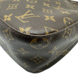 ルイ・ヴィトン LOUIS VUITTON ルーピングMM ブラウン モノグラム/レザー レディース ショルダーバッグ
