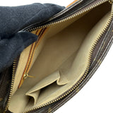 ルイ・ヴィトン LOUIS VUITTON ルーピングMM ブラウン モノグラム/レザー レディース ショルダーバッグ