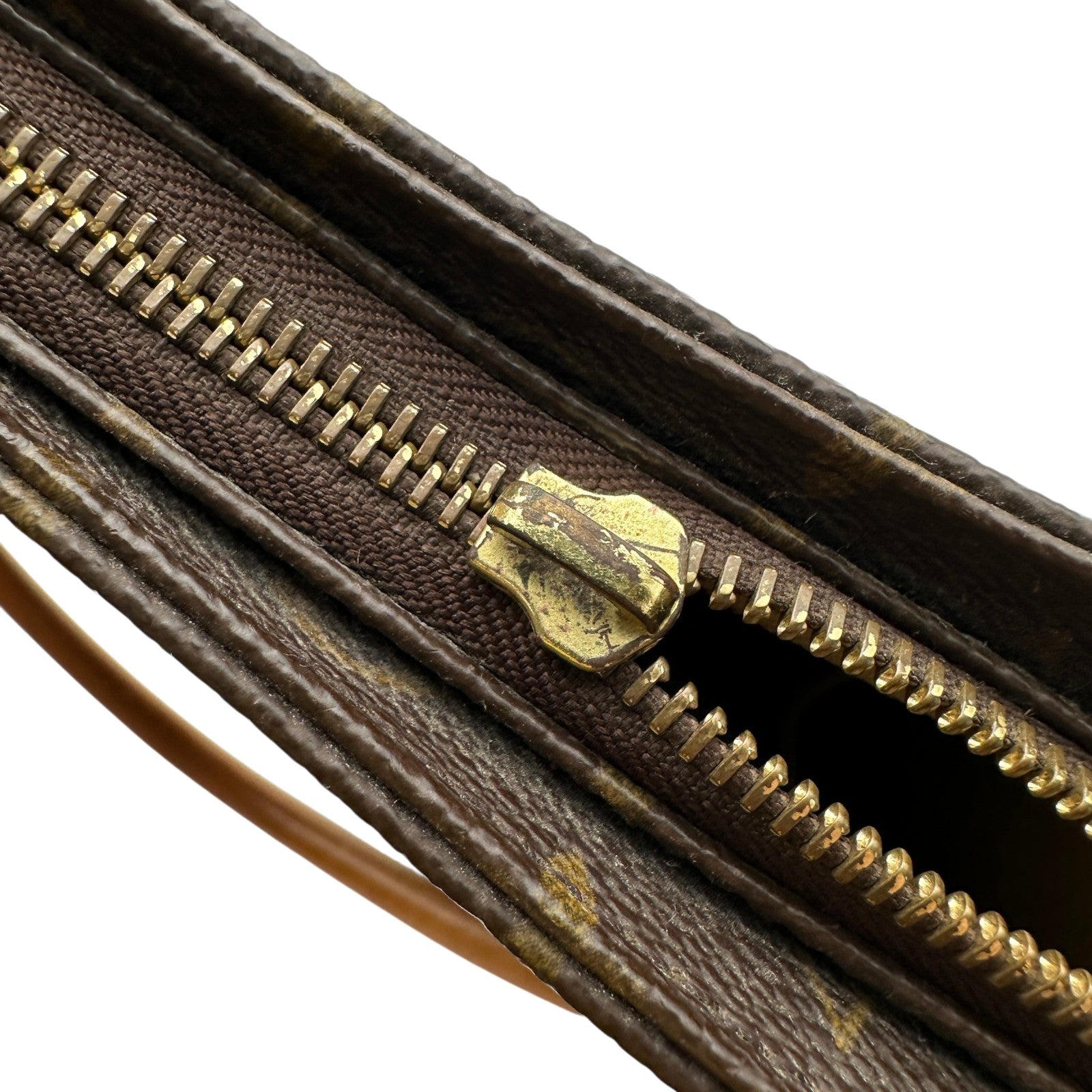 【美品】VUITTON ルイヴィトン ショルダーバッグ　モノグラム ルーピング ルイ・ヴィトン LOUIS VUITTON ルーピングMM ブラウン モノグラム