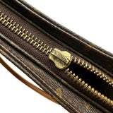 ルイ・ヴィトン LOUIS VUITTON ルーピングMM ブラウン モノグラム/レザー レディース ショルダーバッグ