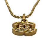 シャネル CHANEL ココマーク ネックレス ゴールド ストラス・メタル アクセサリー