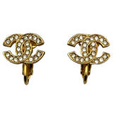 シャネル CHANEL ココマーク イヤリング ゴールド メタル/ストラス アクセサリー レディース