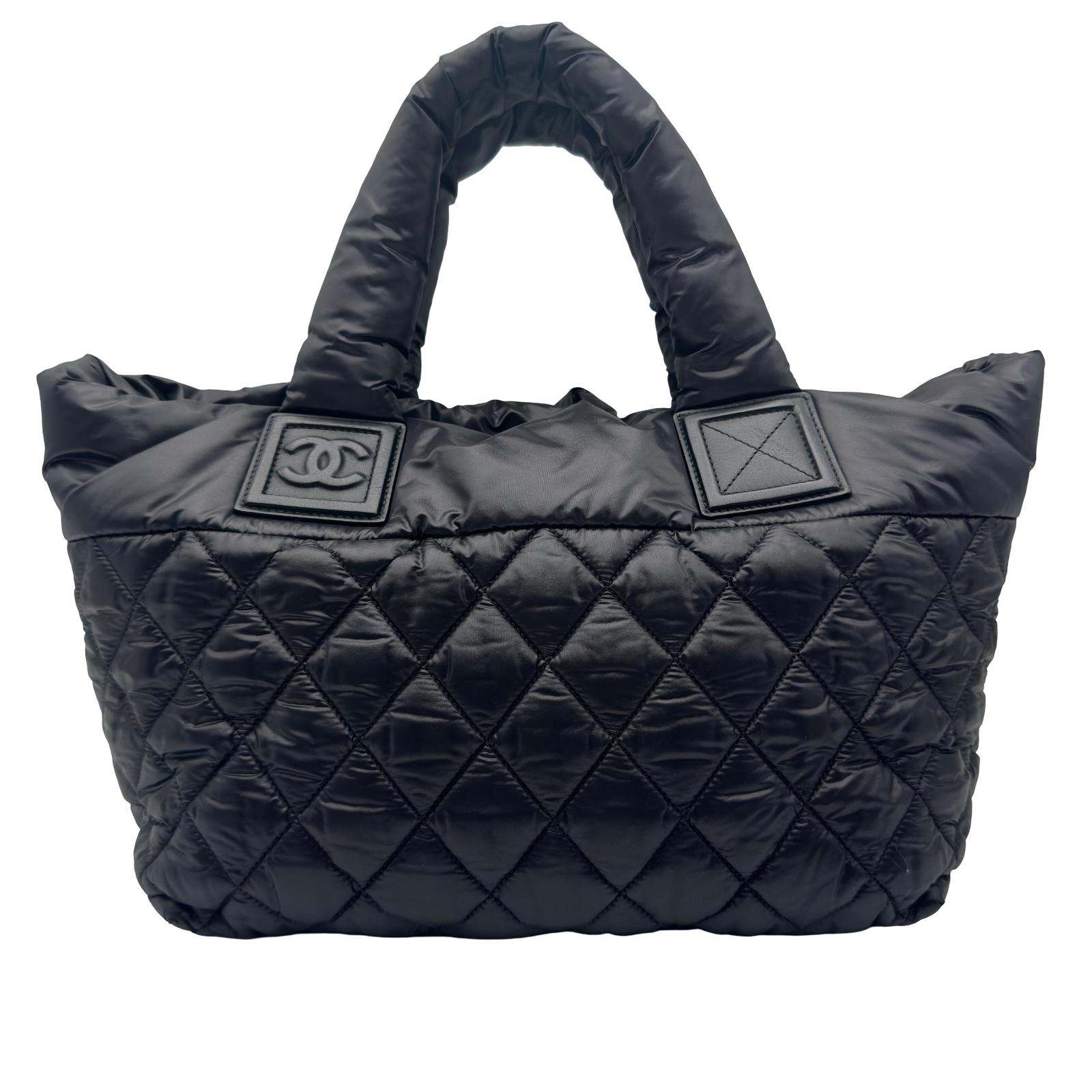 【美品】シャネル トートバッグ コココクーン PM スモール ブラック 2Q15 シャネル CHANEL コココクーントートバッグPM A48610 ブラック