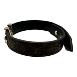 ルイ・ヴィトン LOUIS VUITTON ブレスレット・LVアイコニック#17 ブラウン ゴールド金具 モノグラム/メタル アクセサリー