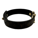 ルイ・ヴィトン LOUIS VUITTON ブレスレット・LVアイコニック#17 ブラウン ゴールド金具 モノグラム/メタル アクセサリー