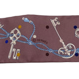 エルメス HERMES ツイリー Les Cles a Pois マルチカラー シルク レディース スカーフ