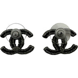 シャネル CHANEL ココマーク ラインストーンピアス シルバー メタル ストラス アクセサリー レディース