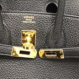 エルメス HERMES バーキン25 W刻 ブラック トゴ ゴールド金具 レディース ハンドバッグ
