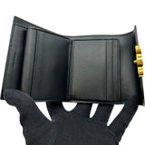 セリーヌ CELINE トリオンフ スモールフラップウォレット 10D783 ブラック シャイニーカーフ レディース 二つ折り財布