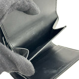 セリーヌ CELINE トリオンフ スモールフラップウォレット 10D783 ブラック シャイニーカーフ レディース 二つ折り財布