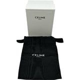 セリーヌ CELINE トリオンフ スモールフラップウォレット 10D783 ブラック シャイニーカーフ レディース 二つ折り財布