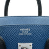 エルメス HERMES バーキン25 トリコロール K刻印 ディープブルー/ブルーイドラ/ノワール エプソン レディース ハンドバッグ