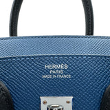 エルメス HERMES バーキン25 トリコロール K刻印 ディープブルー/ブルーイドラ/ノワール エプソン レディース ハンドバッグ