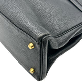 エルメス HERMES ケリー32 内縫い ▢B刻 ブラック ゴールド金具 トゴ レディース ハンドバッグ