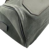 エルメス HERMES ボストンバッグ □Q刻 グレー/ブラウン シルバー金具 トワル/スイフト ユニセックス ボストンバッグ