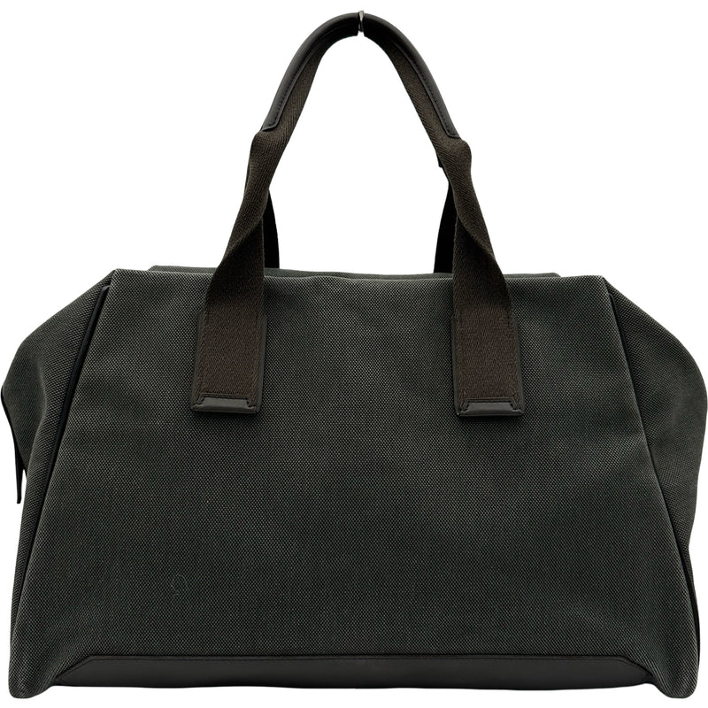 エルメス HERMES ボストンバッグ □Q刻 グレー/ブラウン シルバー金具