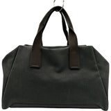 エルメス HERMES ボストンバッグ □Q刻 グレー/ブラウン シルバー金具 トワル/スイフト ユニセックス ボストンバッグ