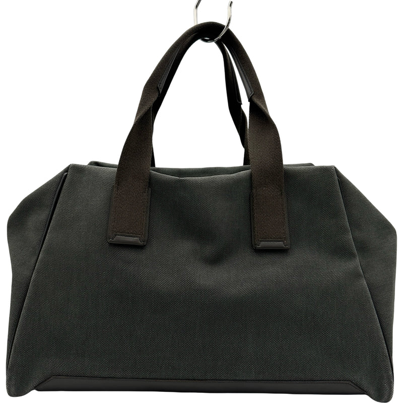 エルメス HERMES ボストンバッグ □Q刻 グレー/ブラウン シルバー金具