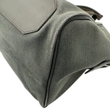 エルメス HERMES ボストンバッグ □Q刻 グレー/ブラウン シルバー金具 トワル/スイフト ユニセックス ボストンバッグ