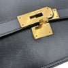 エルメス HERMES ケリースポーツGM ○W刻 ブラック ゴールド金具 ボックスカーフ レディース ショルダーバッグ