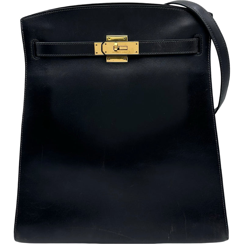 エルメス HERMES ケリースポーツGM ○W刻 ブラック ゴールド金具