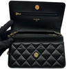 シャネル CHANEL マトラッセ チェーンウォレット AP0250 ブラック ゴールド金具 ラム レディース ショルダーバッグ