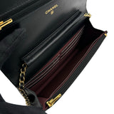 シャネル CHANEL マトラッセ チェーンウォレット AP0250 ブラック ゴールド金具 ラム レディース ショルダーバッグ