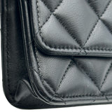 シャネル CHANEL マトラッセ チェーンウォレット AP0250 ブラック ゴールド金具 ラム レディース ショルダーバッグ
