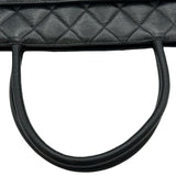 シャネル CHANEL 復刻トート A01804 6番台 ブラック シルバー金具 キャビア レディース ハンドバッグ
