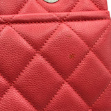 シャネル CHANEL マトラッセチェーントート A67921 20番台 ピンク シルバー金具 キャビアスキン レディース トートバッグ