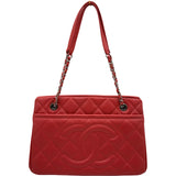 シャネル CHANEL マトラッセチェーントート A67921 20番台 ピンク シルバー金具 キャビアスキン レディース トートバッグ