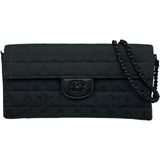 シャネル CHANEL ニュートラベルラインチェーンワンショルダー A15316 6番台 ブラック ブラック金具 ナイロンジャガード レディース ショルダーバッグ