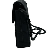 シャネル CHANEL ニュートラベルラインチェーンワンショルダー A15316 6番台 ブラック ブラック金具 ナイロンジャガード レディース ショルダーバッグ