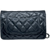 シャネル CHANEL マトラッセ チェーンウォレット A33814 15番台 ブラック シルバー金具 エナメル レディース ショルダーバッグ