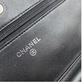 シャネル CHANEL マトラッセ チェーンウォレット A33814 15番台 ブラック シルバー金具 エナメル レディース ショルダーバッグ