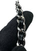 シャネル CHANEL マトラッセ チェーンウォレット A33814 15番台 ブラック シルバー金具 エナメル レディース ショルダーバッグ