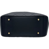 シャネル CHANEL マトラッセ チェーントートバッグ ブラック ゴールド金具 ラムスキン レディース トートバッグ