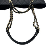 シャネル CHANEL マトラッセ チェーントートバッグ ブラック ゴールド金具 ラムスキン レディース トートバッグ