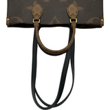 ルイ・ヴィトン LOUIS VUITTON オンザゴーMM M45321 ブラウン ジャイアント・リバース レディース トートバッグ
