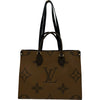ルイ・ヴィトン LOUIS VUITTON オンザゴーMM M45321 ブラウン ジャイアント・リバース レディース トートバッグ