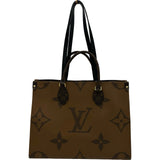 ルイ・ヴィトン LOUIS VUITTON オンザゴーMM M45321 ブラウン ジャイアント・リバース レディース トートバッグ