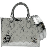ルイ・ヴィトン LOUIS VUITTON オンザゴーPM M26373 シルバー ミロワール レディース ハンドバッグ