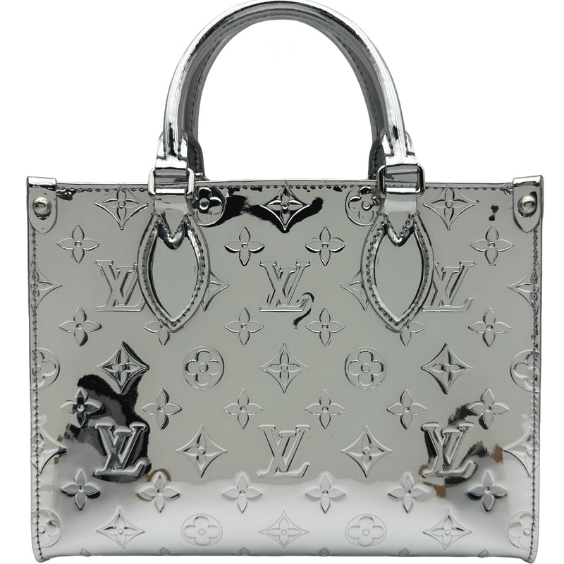 ◯ヴィトン LVガーデン オンザゴーММ シルバー◯ ルイ・ヴィトン LOUIS VUITTON オンザゴーPM M26373 シルバー