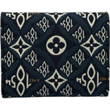 ルイ・ヴィトン LOUIS VUITTON ポルトフォイユ・ヴィクトリーヌ SINCE 1854 M80211 ブルー ジャガード ユニセックス 二つ折り財布
