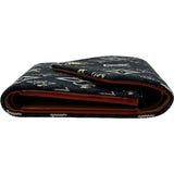 ルイ・ヴィトン LOUIS VUITTON ポルトフォイユ・ヴィクトリーヌ SINCE 1854 M80211 ブルー ジャガード ユニセックス 二つ折り財布