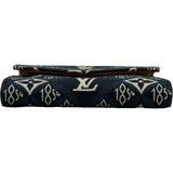 ルイ・ヴィトン LOUIS VUITTON ポルトフォイユ・ヴィクトリーヌ SINCE 1854 M80211 ブルー ジャガード ユニセックス 二つ折り財布