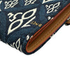 ルイ・ヴィトン LOUIS VUITTON ポルトフォイユ・ヴィクトリーヌ SINCE 1854 M80211 ブルー ジャガード ユニセックス 二つ折り財布